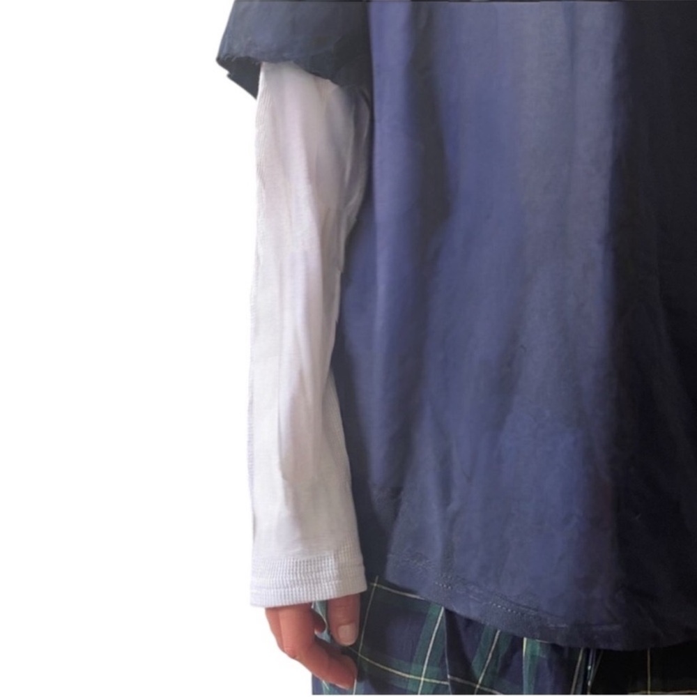 NWOT Original Use Black and White Double Layered Long Sleeve Teeshirt - Medium